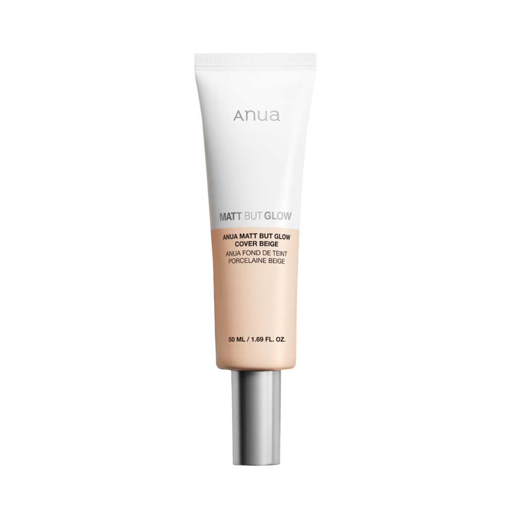 ANUA Matt But Glow Cover Beige SPF50+ PA++++ 50ml | Tone-Up Cream, Sun Protection & Light Coverage Base