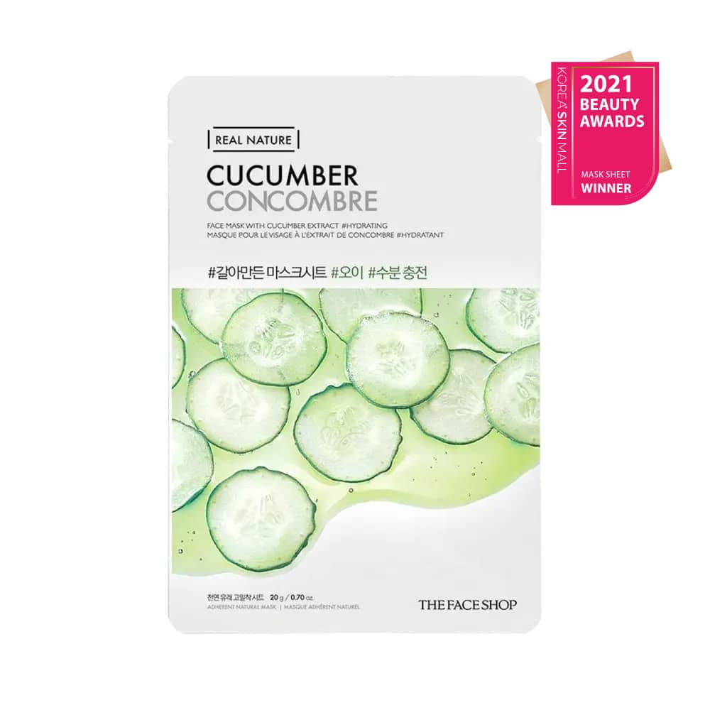 [THE FACE SHOP] Real Nature Face Mask Cucumber-10ea