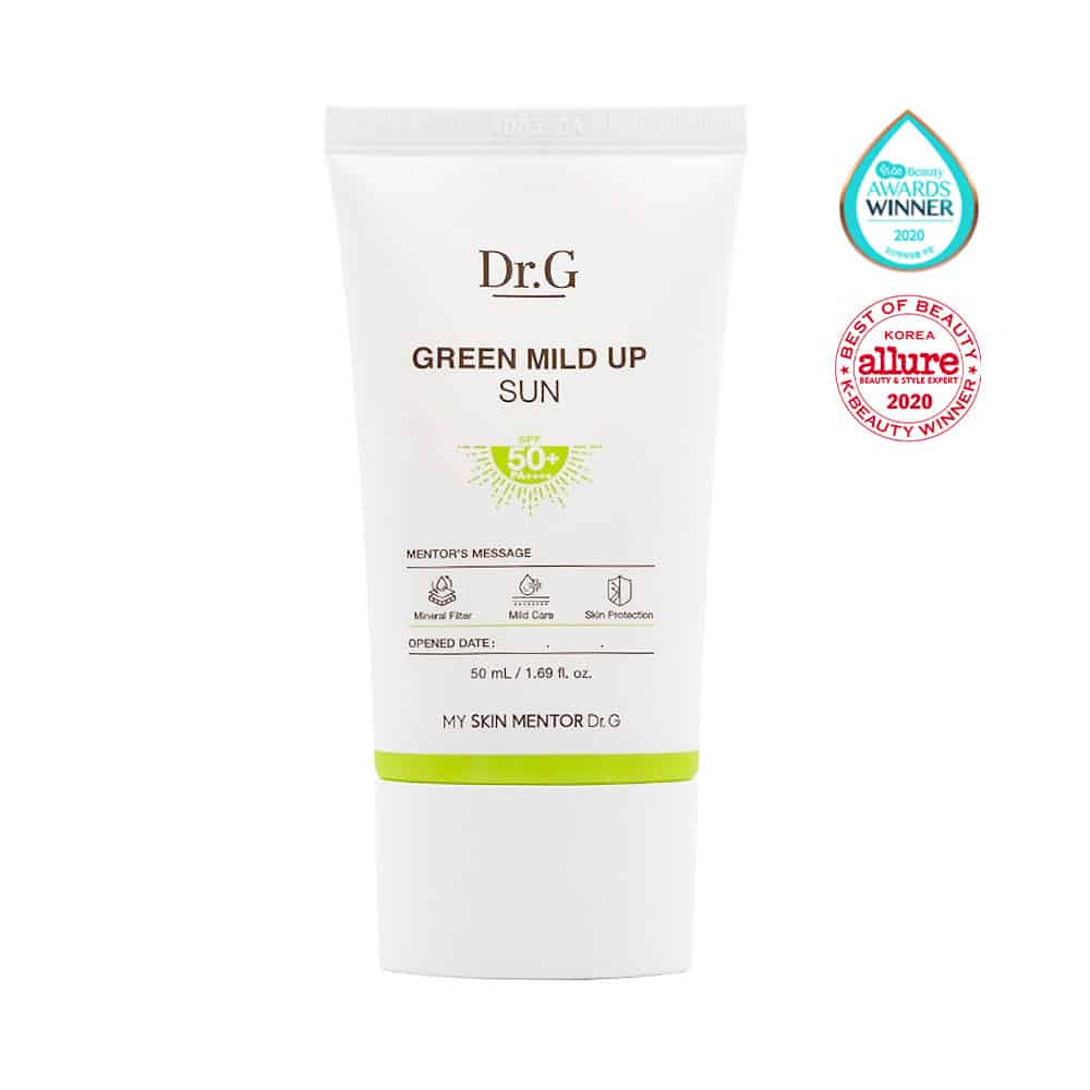 [Dr.G] Green Mild Up Sun+-50ml SPF50+ PA++++ | Sunscreen, Reef safe sunscreen, Non-nano sunscreen, Sensitive skin, Physical sunscreen