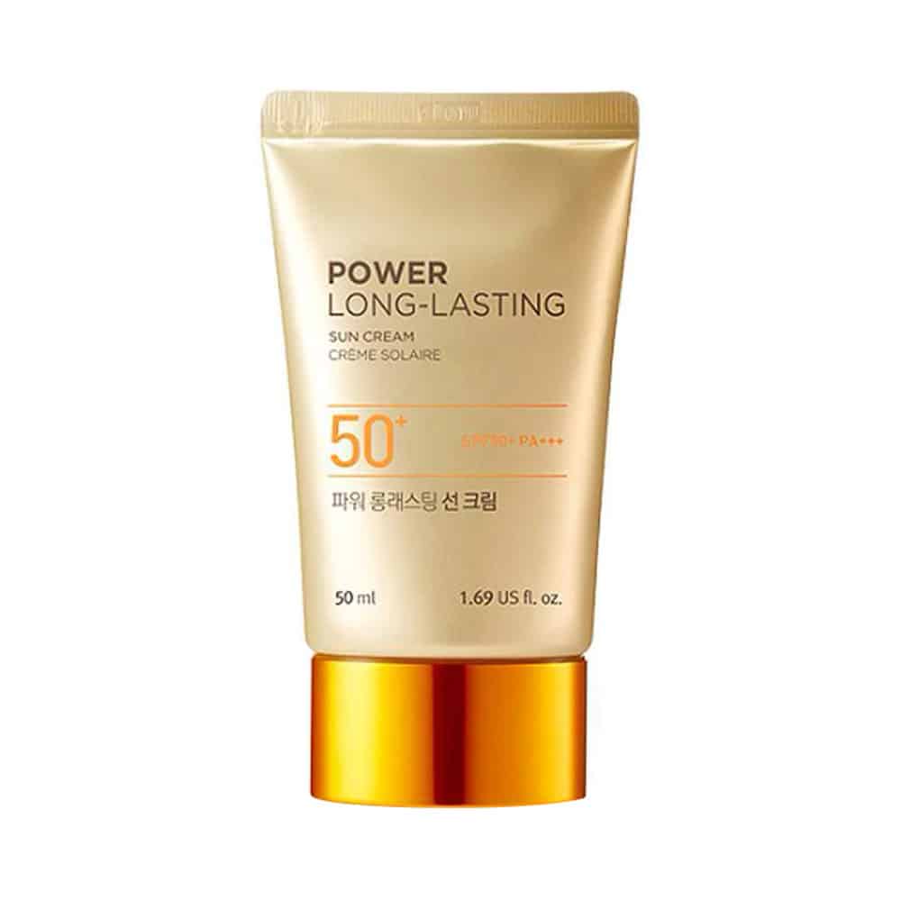 [THE FACE SHOP] Power Long Lasting Sun Cream-50ml SPF50+ PA+++ | Sunscreen, Waterproof, Makeup base