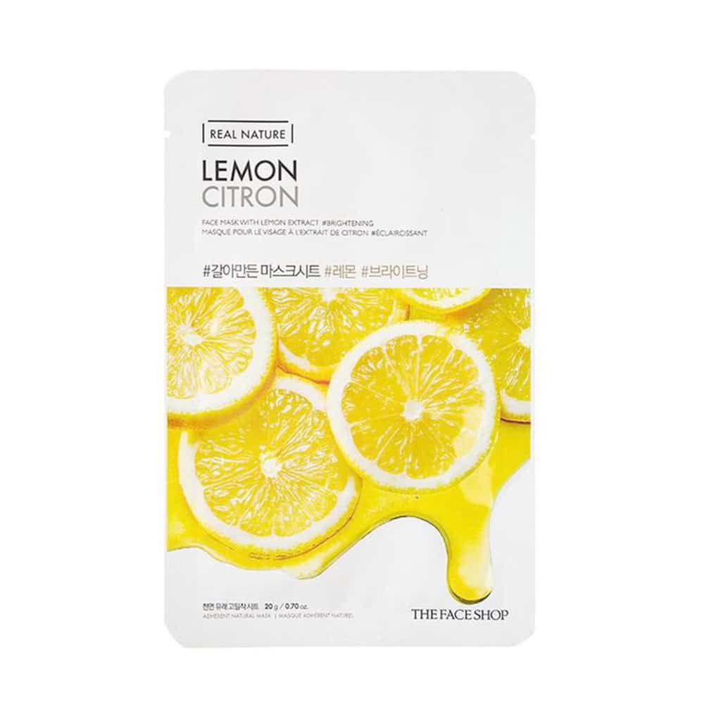 [THE FACE SHOP] Real Nature Face Mask Lemon-10ea