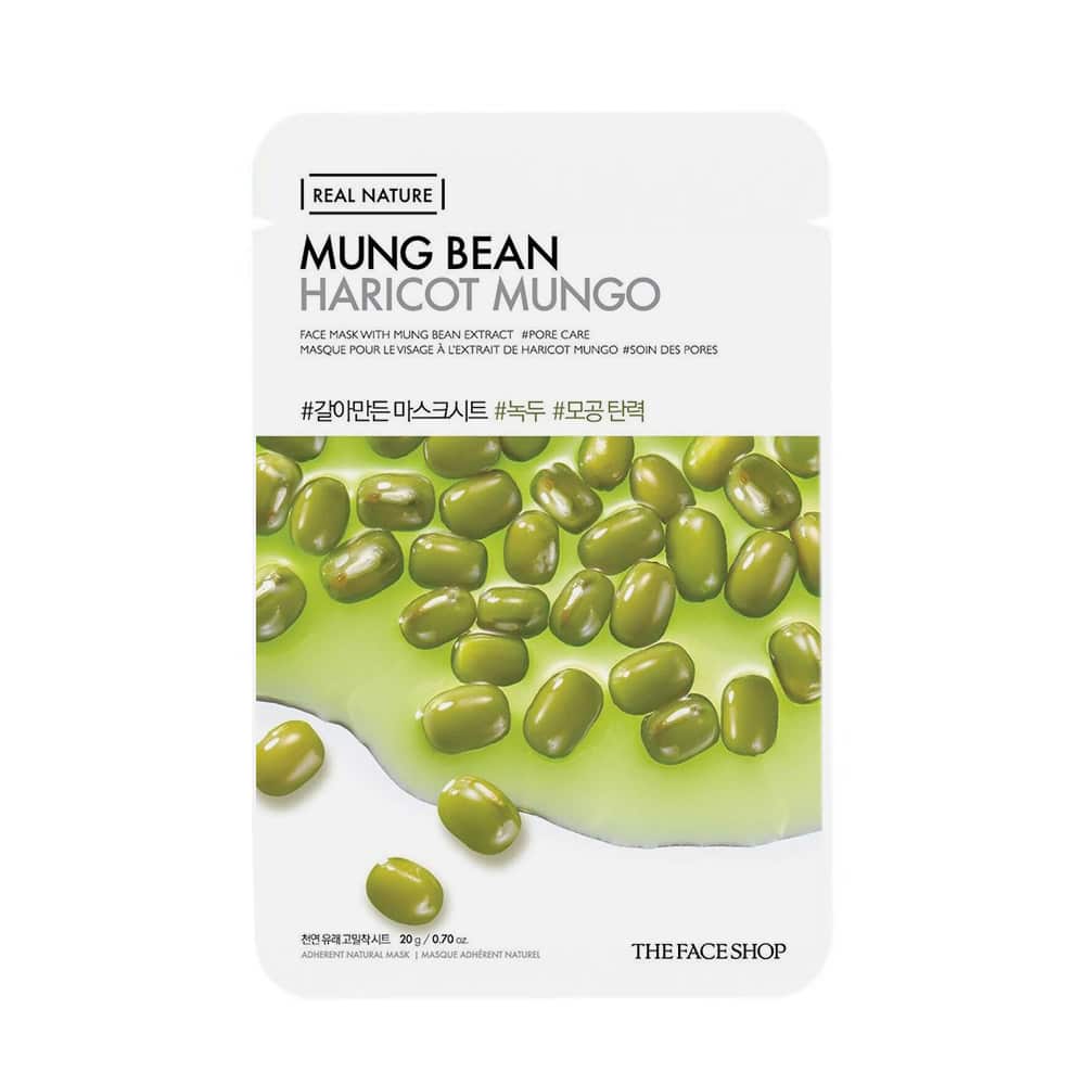 [THE FACE SHOP] Real Nature Face Mask Mung Bean-10ea