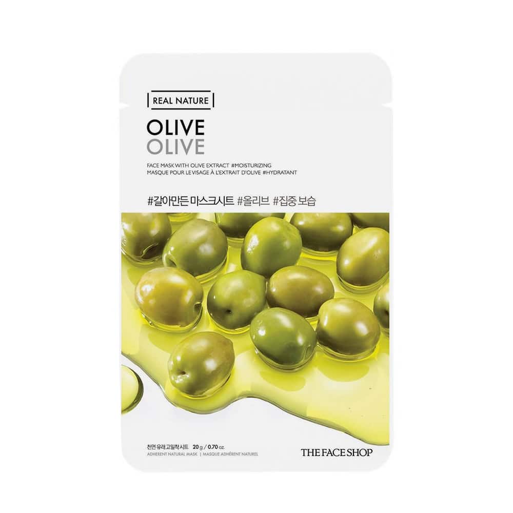 [THE FACE SHOP] Real Nature Face Mask Olive-10ea