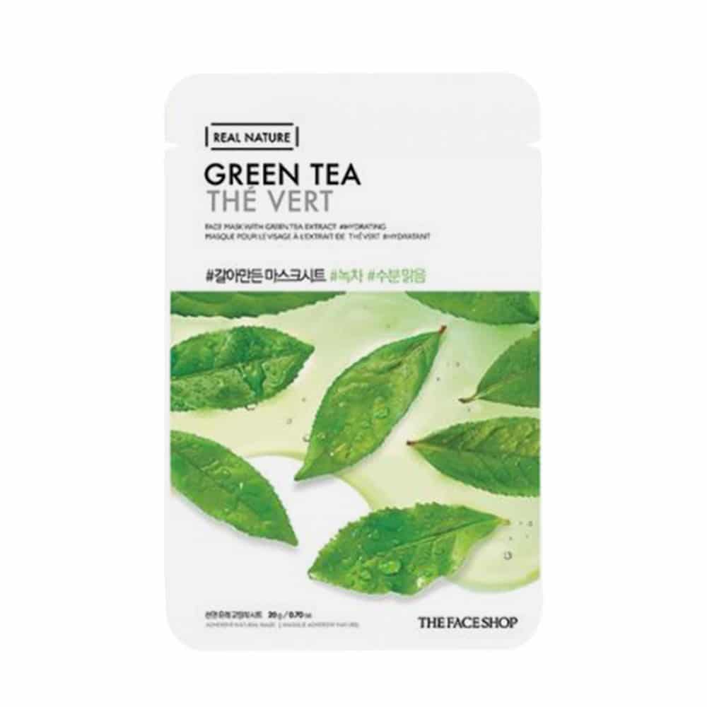 [THE FACE SHOP] Real Nature Face Mask Green Tea-10ea