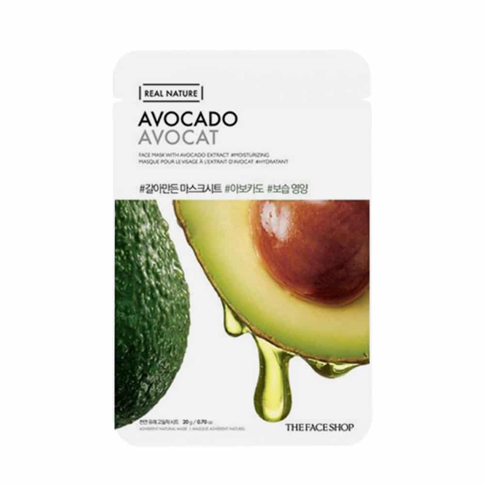 [THE FACE SHOP] Real Nature Face Mask Avocado-10ea