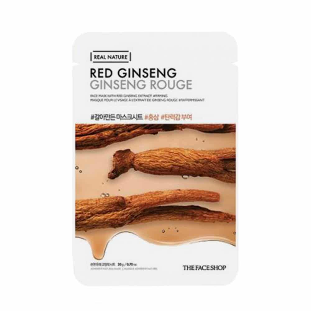 [THE FACE SHOP] Real Nature Face Mask Red Ginseng-10ea