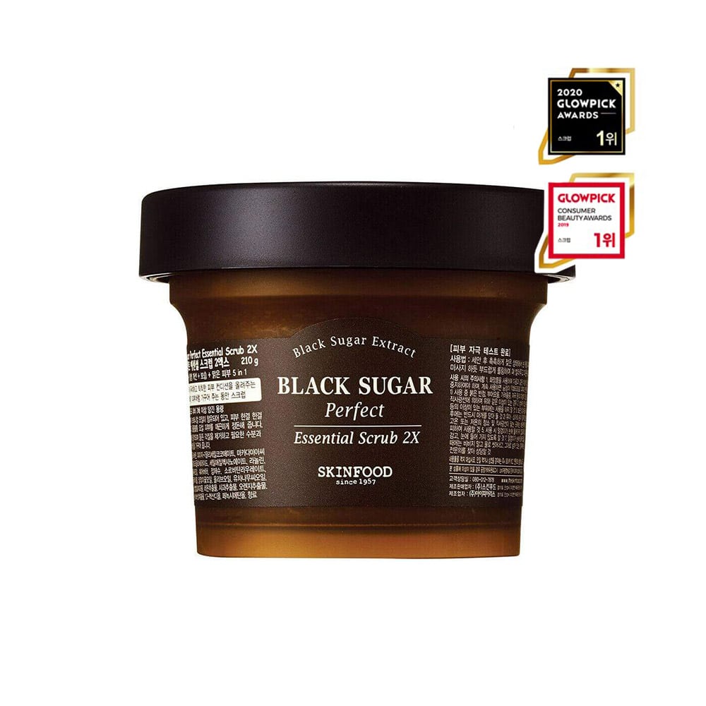 [SKINFOOD] Black Sugar Perfect Essential Scrub 2X-210g