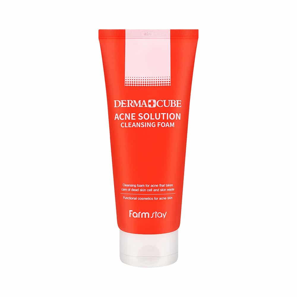 [Farmstay] Dermacube Acne Solution Cleansing Foam-180ml