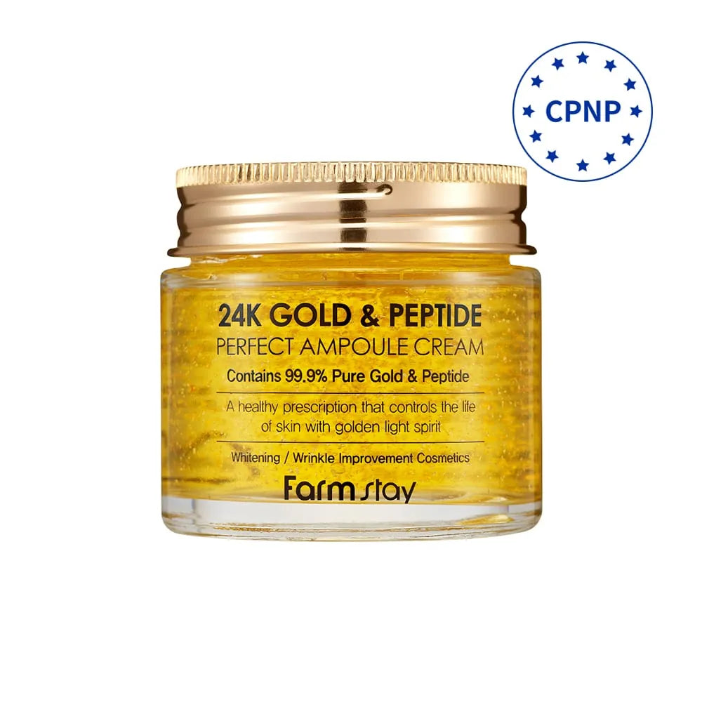 Farmstay 24K Gold & Peptide Perfect Ampoule Cream-80ml