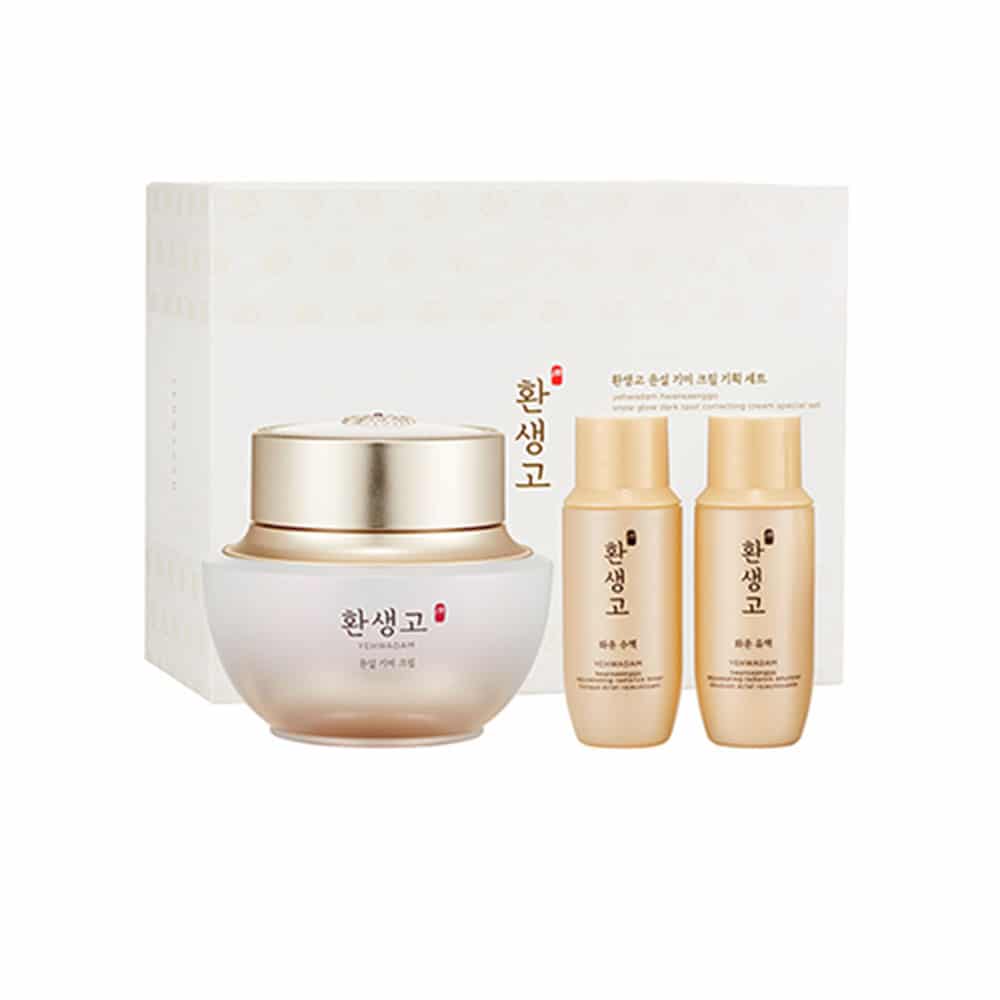 [YEHWADAM] Hwansaenggo Snow Glow Dark Spot Correcting Cream Special Set | Additional free gifts, Brightening, Wrinkle improvement