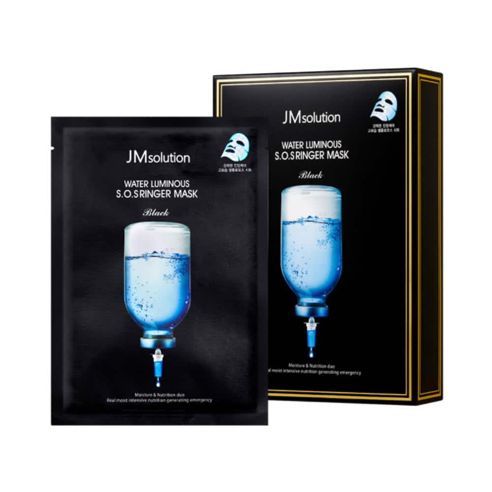 [JMsolution] Water Luminous S.O.S Ringer Mask Black-10ea