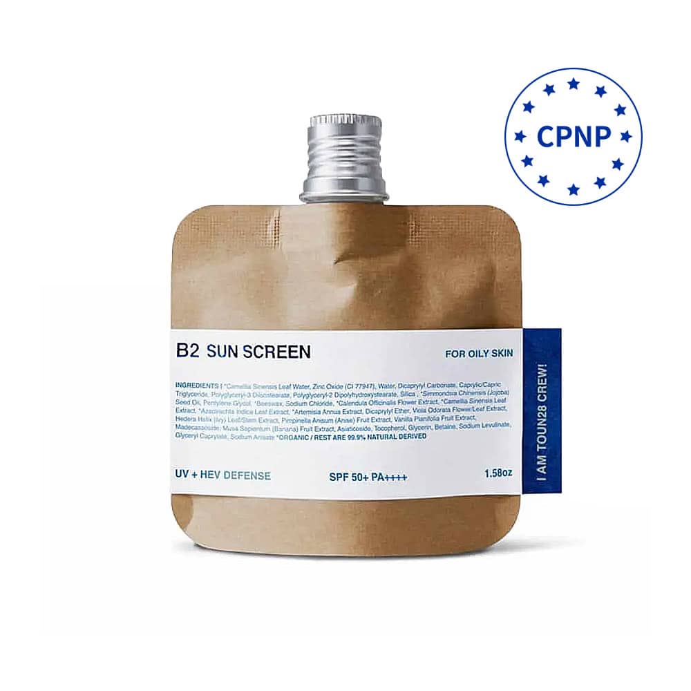 [TOUN28] B2 SUN SCREEN FOR OILY SKIN-45g SPF50+ PA++++ | Sunscreen, Reef safe sunscreen, Non-nano, Physical sunscreen