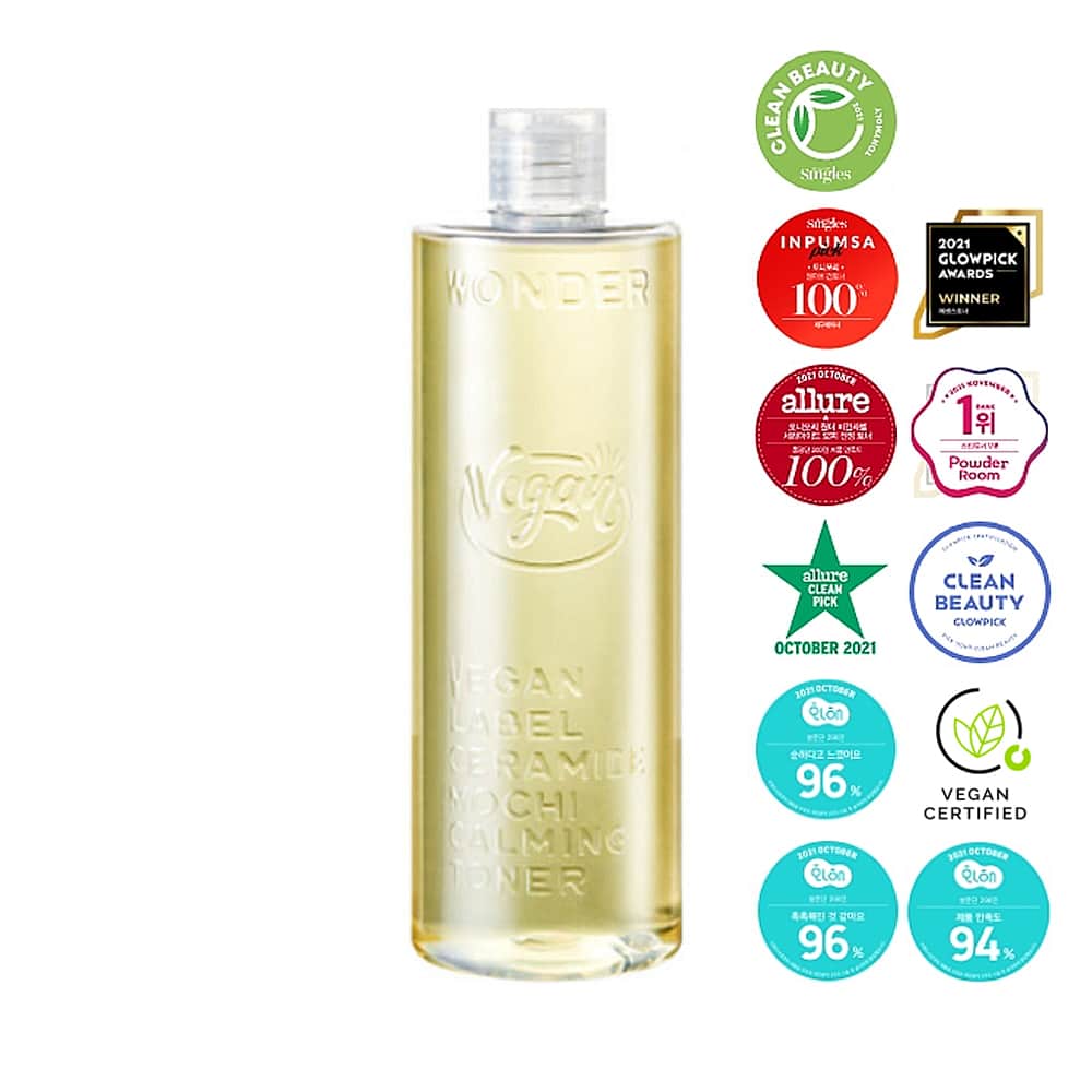 [TONYMOLY] Wonder Vegan Label Ceramide Mochi Calming Toner-500ml