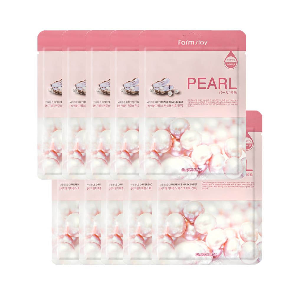 [Farmstay] Visible Difference Mask Sheet White Pearl 10ea