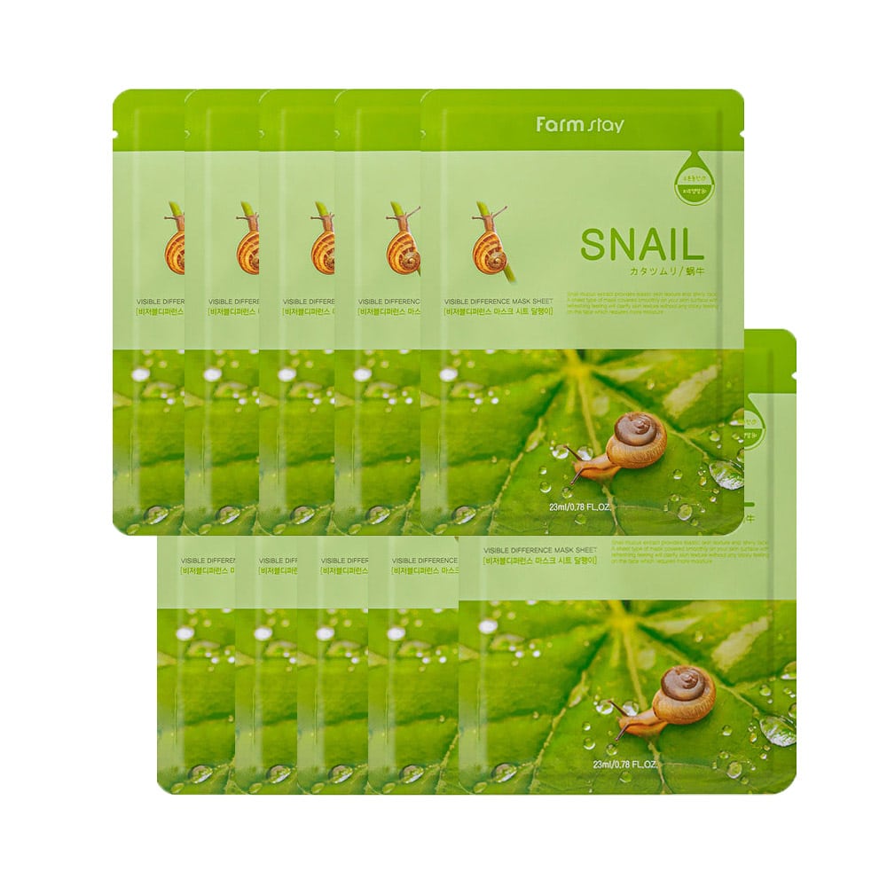 [Farmstay] Visible Difference Mask Sheet Snail 10ea