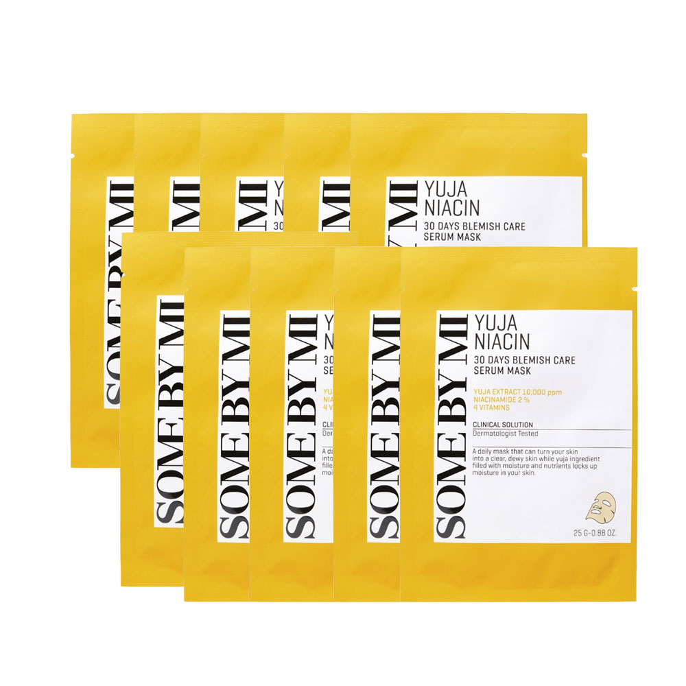 [SOME BY MI] Yuja Niacin 30 Days Blemish Care Serum Mask-10ea