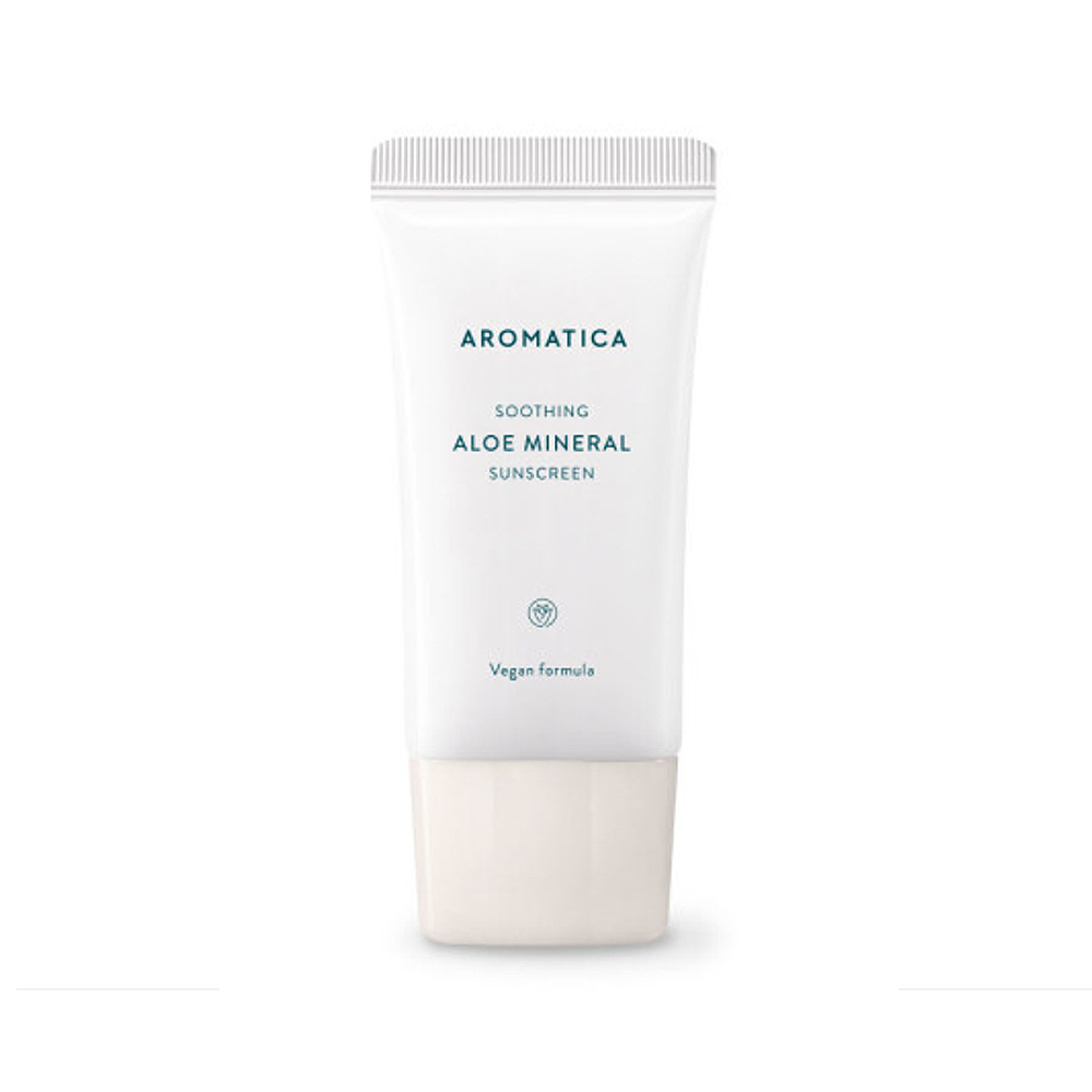 [AROMATICA] Soothing Aloe Mineral Sunscreen SPF50+/PA++++ 50ml