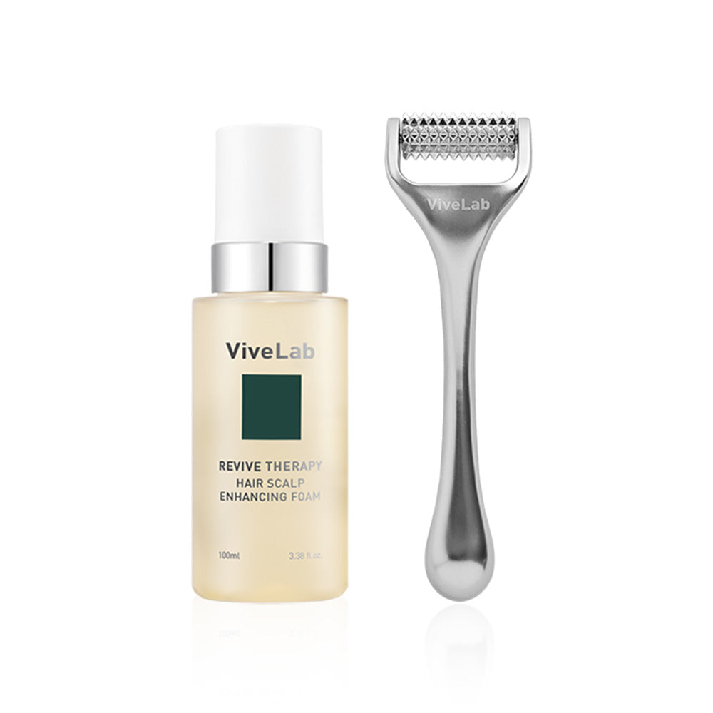 ViveLab revive therapy hair scalp enhancing foam 100ml + Needle Roller