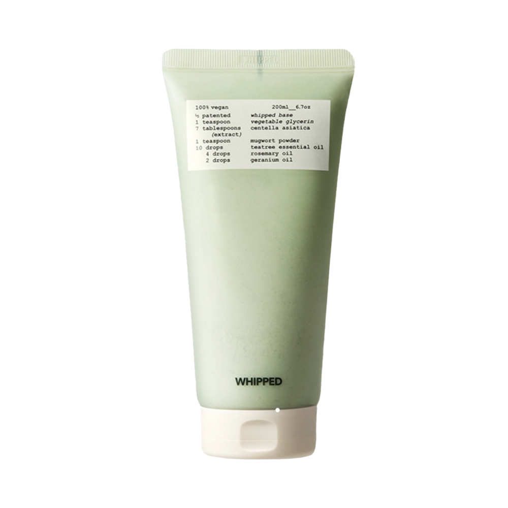 [WHIPPED] Mugwort + Teatree Vegan Pack Cleanser + Niacinamide 2% 200ml