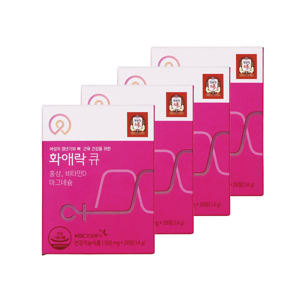 [Cheong Kwan Jang] HwaAeRak Q 500mg X 28 tablets X 4 Box