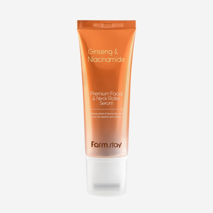 Farmstay Ginseng & Niacinamide Premium Facial & Neck Roller Serum