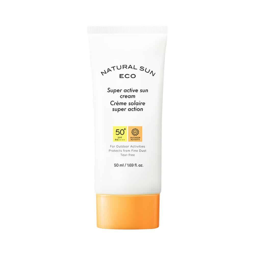 [THE FACE SHOP] Natural Sun Eco Super Active Sun Cream-50ml SPF50+ PA++++ | Sunscreen, Waterproof, Outdoor sunscreen