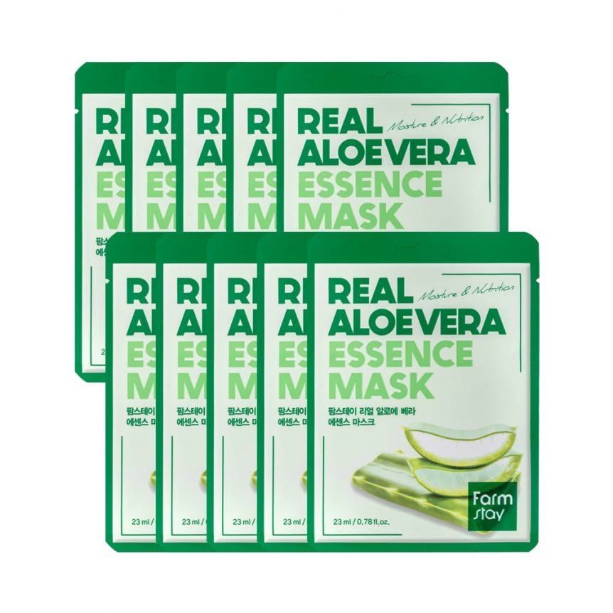 [Farmstay] Real Aloe Vera Essence Mask-10sheets