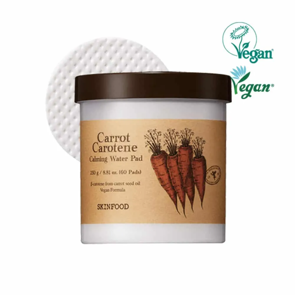 [SKINFOOD] Carrot Carotene Calming Water Pad-60pads