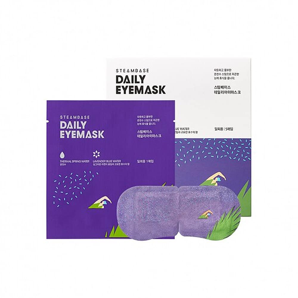 [STEAMBASE] Daily Eye Mask Lavender Blue Water-5ea