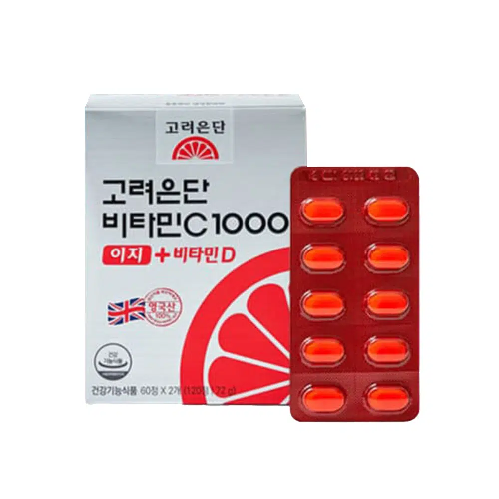 [Koryo Eundan] Vitamin C 1000 Easy + Vitamin D 600mg 120tablets